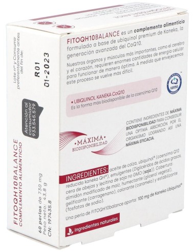 Fitoqh10 Balance Ubiquinol 60Cap. de Fdb