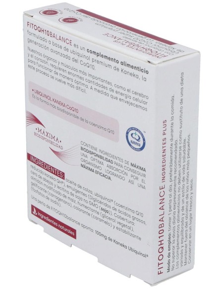 Fitoqh10 Balance Ubiquinol 30Cap. de Fdb