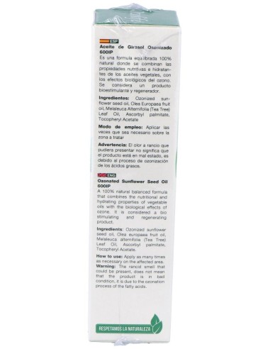 Aceite Girasol Ozonizado 600Ip Airless 50Ml. de Ozolife Biocosmetica Y Nutricion