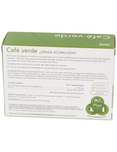 Triestop Cafe Verde 60 Comprimidos de Eladiet