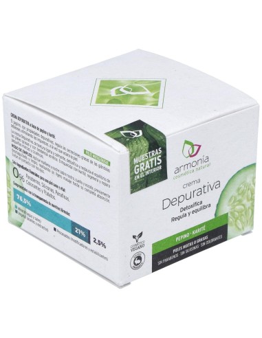 Crema Depurativa Pepino-Karite 50Ml. de Armonia