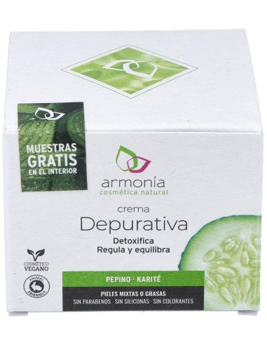 Crema Depurativa Pepino-Karite 50Ml. de Armonia