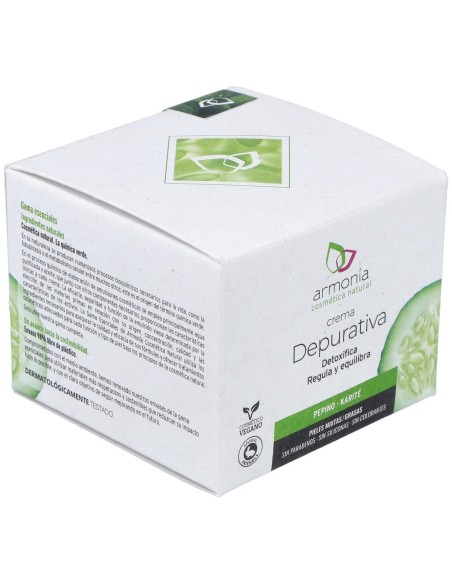 Crema Depurativa Pepino-Karite 50Ml. de Armonia