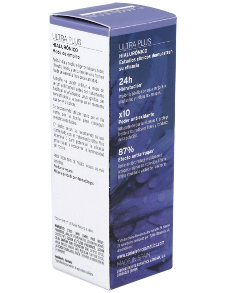 Ultra Pure Concentrado Hialuronico 15Ml. de Camaleon Cosmetics