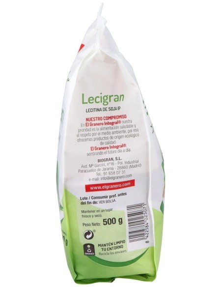 Lecitina De Soja Bolsa 500Gr. de El Granero