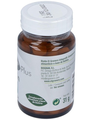 Biotin (Biotina Vit.H) 100Comp. de El Granero