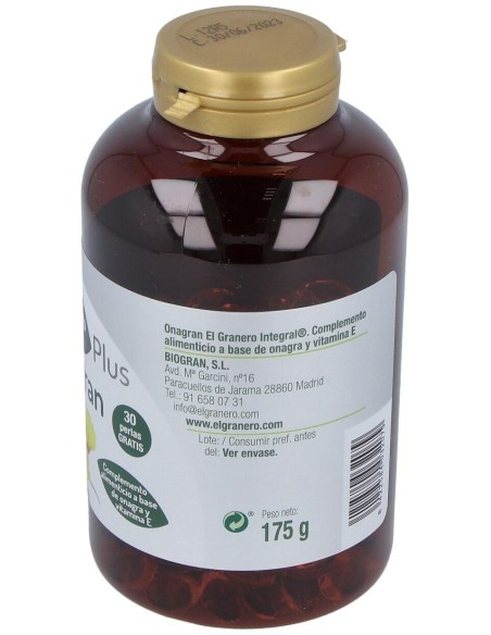 Aceite De Onagra 250Perlas de El Granero