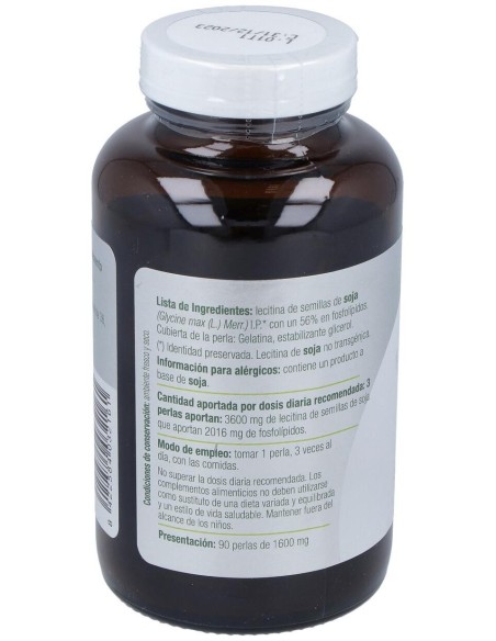 Lecitina De Soja Lecigran 1600Mg. 90Perlas de El Granero