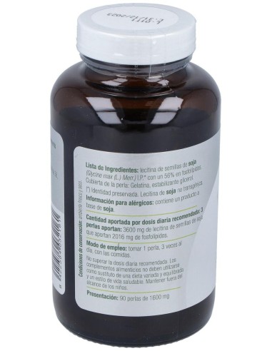 Lecitina De Soja Lecigran 1600Mg. 90Perlas de El Granero
