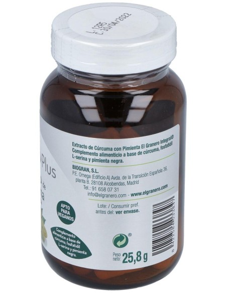 Extracto Curcuma Y Pimienta 60Cap. de El Granero