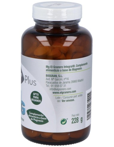 Mg 500 (Citrato De Magnesio) 300Comp. de El Granero