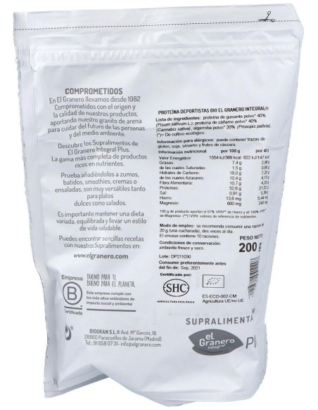 Sprt Deportistas Superalimento Bio 200Gr. de El Granero