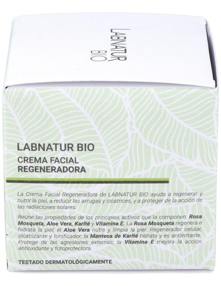 Crema Facial Regeneradora Rosa Mosqueta 50Ml. Bio de Labnatur Bio