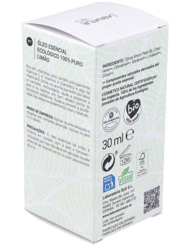 Limon 30Ml. Aceite Esencial Bio de Labnatur Bio