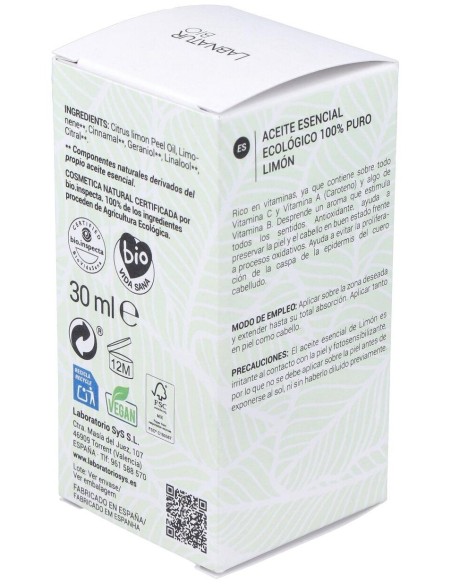 Limon 30Ml. Aceite Esencial Bio de Labnatur Bio