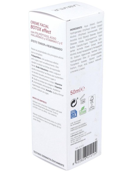 Crema Facial Botox Efecto Tensor 50Ml. Labnatur de Labnatur Bio