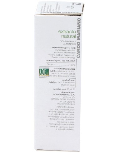 Ext. Cardo Mariano S/Al 50Ml de Soria Natural
