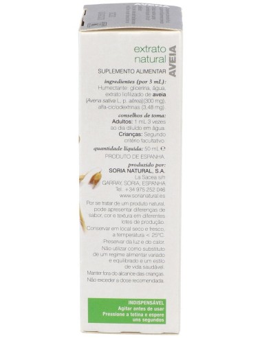 Ext. Avena Xxi  50Ml. S/Al de Soria Natural
