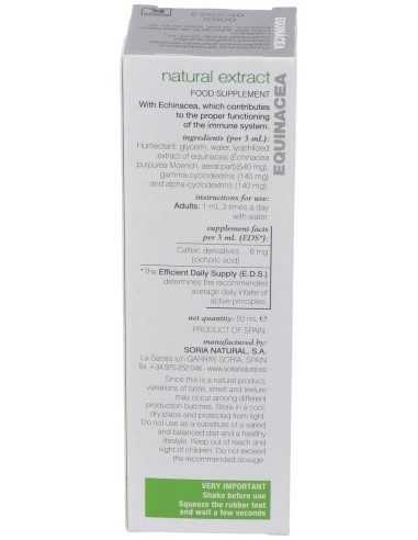 Ext. Echinacea Xxi 50Ml. S/Al de Soria Natural