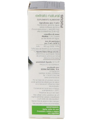 Ext. Fucus Xxi 50Ml. S/Al de Soria Natural