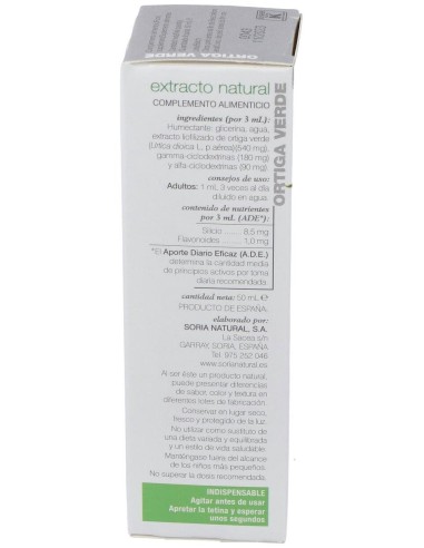 Ext. Ortiga Verde Xxi 50Ml. S/Al de Soria Natural