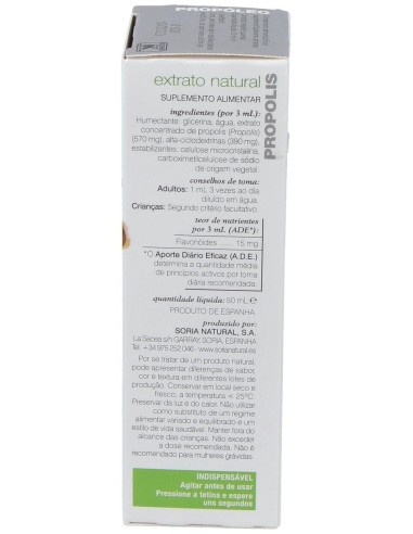 Ext. Propoleo Xxi 50Ml. S/Al de Soria Natural