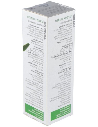 Ext. Tomillo Xxi  50Ml. S/Al de Soria Natural