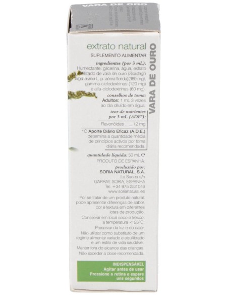 Ext. Vara De Oro Xxi 50Ml. S/Al de Soria Natural