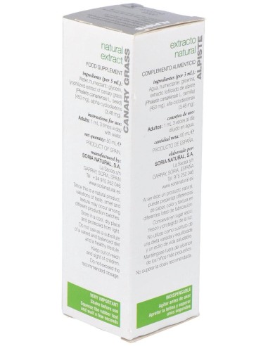 Ext. Alpiste Xxi 50Ml. S/Al de Soria Natural