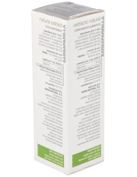 Ext. Zarzaparrilla Xxi 50Ml. S/Al de Soria Natural