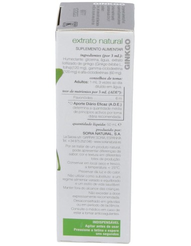 Ext. Ginkgo Biloba Xxi 50Ml. S/Al de Soria Natural