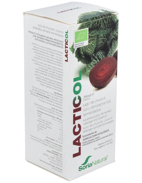 Lacticol Ecologico Jugo De Chucrut 200Ml de Soria Natural