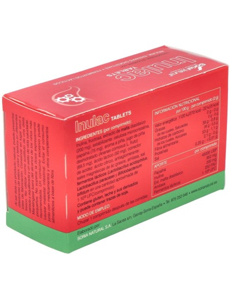 Inulac Tabletas 30Comp. de Soria Natural