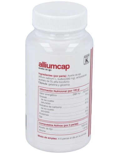 Aceite De Ajo Alliumcap 150Perlas de Soria Natural