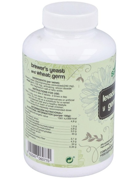 Germen De Trigo Y Levadura De Cerveza 500Comp. de Soria Natural