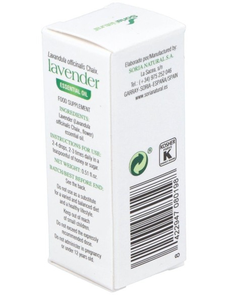 Esencia Lavanda 15Ml. de Soria Natural
