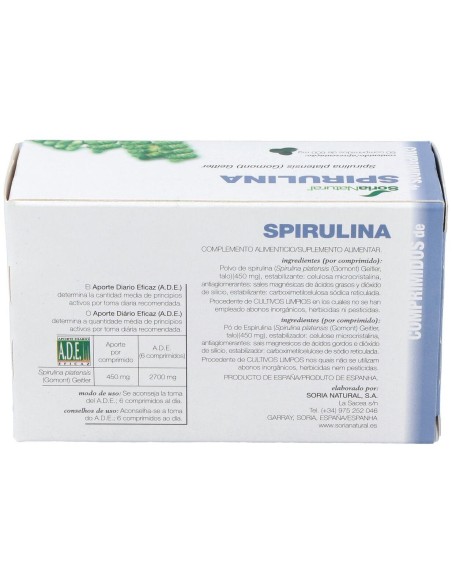 Spirulina 60Comp. de Soria Natural