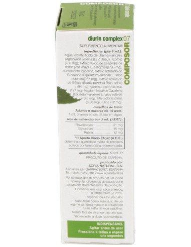 Composor 07 Diurin Complex Xxi 50Ml. de Soria Natural
