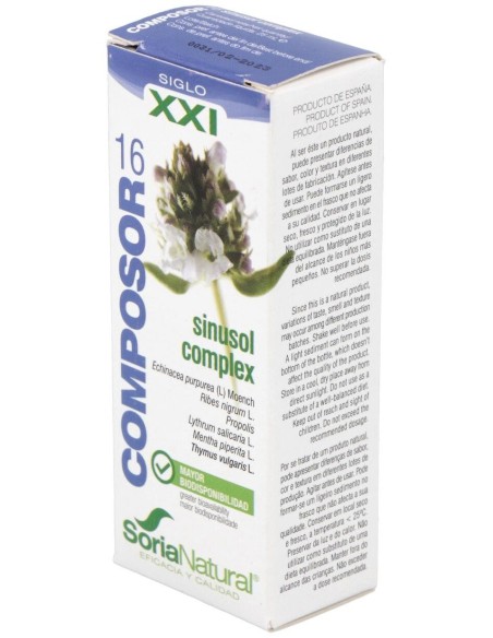 Composor 16 Sinusol Complex Xxi 25Ml. de Soria Natural