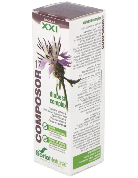 Composor 17 Diabesil Complex Xxi 50Ml. de Soria Natural