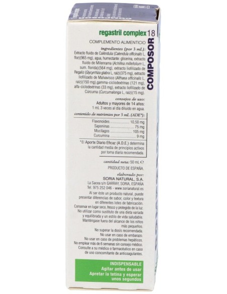 Composor 18 Regastril Complex Xxi 50Ml. de Soria Natural
