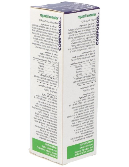 Composor 18 Regastril Complex Xxi 50Ml. de Soria Natural