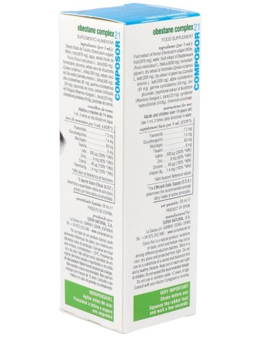 Composor 21 Obestane Complex Xxi 50Ml. de Soria Natural