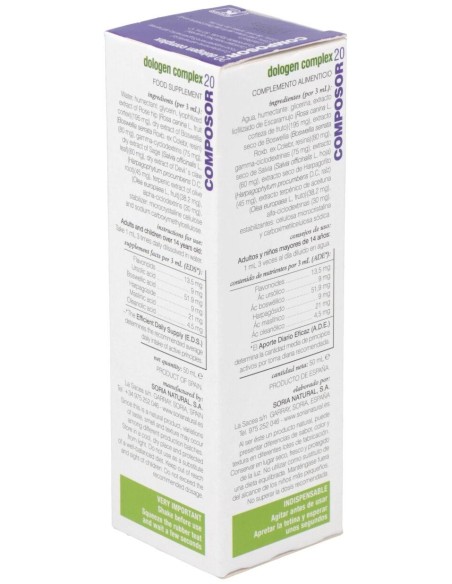 Composor 20 Dologen Complex Xxi 50Ml. de Soria Natural