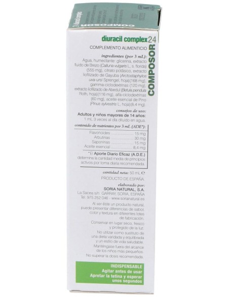 Composor 24 Diuracin Complex Xxi 50Ml. de Soria Natural