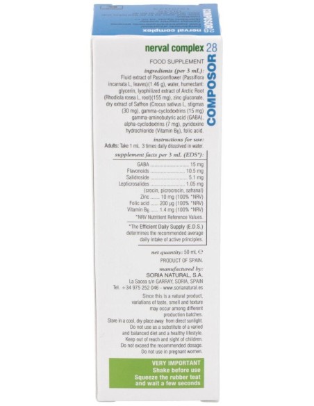 Composor 28 Nerval Complex Xxi 50Ml. de Soria Natural