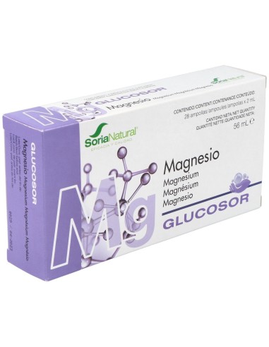 Glucosor Magnesio 28Amp. de Soria Natural