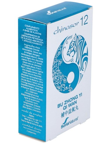 Chinasor 12 Bu Zhong Yi Qi Wan 30Comp. de Soria Natural