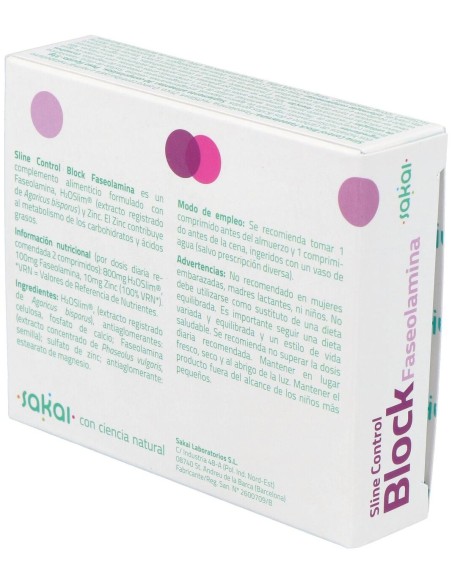 Sline Control Block Faseolamina 30Comp. de Sakai