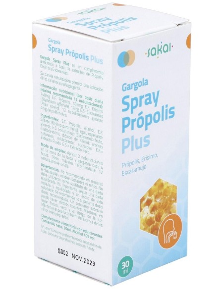Gargola Spray Plus Propolis 30Ml. de Sakai